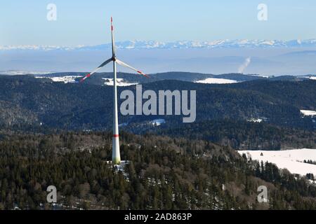 Éolienne sur le tuyau en tête Gersbach Banque D'Images