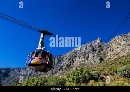 Cape Town, téléphérique sur la Montagne de la table Banque D'Images