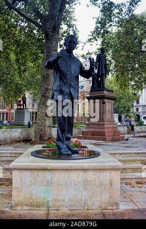 Londres, Nelson Mandela Banque D'Images