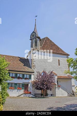Chapelle de l'église réformée, Gallus, Greifensee, dans le Canton de Zürich, Suisse Banque D'Images