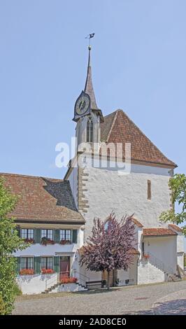 Chapelle de l'église réformée, Gallus, Greifensee, dans le Canton de Zürich, Suisse Banque D'Images