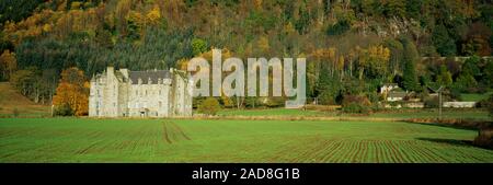 Façade d'un château, Château Menzies, Weem, Aberfeldy, Ecosse Banque D'Images