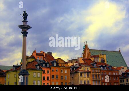 La colonne de Sigismond Monument Banque D'Images