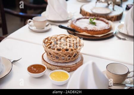 Produits de boulangerie traditionnelle russe Banque D'Images