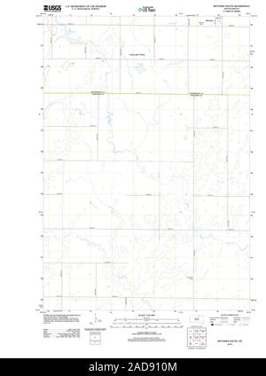 Carte TOPO USGS SD Dakota du Sud Sud Wetonka 20120615 Restauration TM Banque D'Images