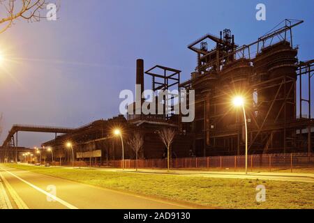 Usine industriel désaffecté Phoenix West, du haut fourneau 5, district Hoerde, Dortmund, Germany, Europe Banque D'Images