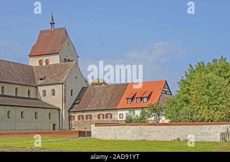 Minster St Maria et Markus, île de Reichenau, Lac de Constance Banque D'Images