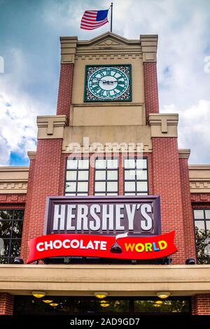 Un magasin de bonbons museum à Hershey, Pennsylvanie Banque D'Images