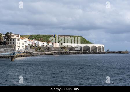 D'atterrissage, l'aéroport, Santa Cruz, Madère, Portugal, Europe Banque D'Images