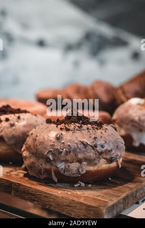 Beignet au chocolat Banque D'Images