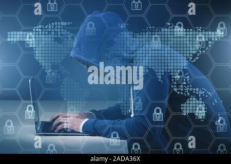 Hacker de la sécurité numérique concept Banque D'Images