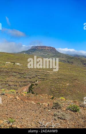 La Fortaleza Table Mountain, l'une des plus hautes montagnes de la Gomera, La Gomera, Espagne Banque D'Images