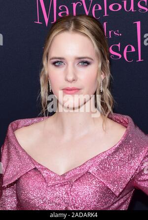 New York, New York, USA. 06Th Dec, 2019. Rachel Brosnahan assiste à l'Amazone la vidéo 'La Merveilleuse Mme Maisel' Saison 3 premiere au Musée d'Art Moderne le Mardi, Décembre 3, 2019, à New York. PHoto : Jeremy Smith/imageSPACE/MediaPunch MediaPunch Crédit : Inc/Alamy Live News Banque D'Images