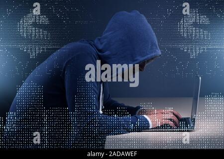 Hacker de la sécurité numérique concept Banque D'Images