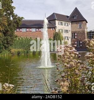 Château de Dinslaken, Dinslaken, la Ruhr, région du Bas Rhin, Nordrhein-Westfalen, Germany, Europe Banque D'Images