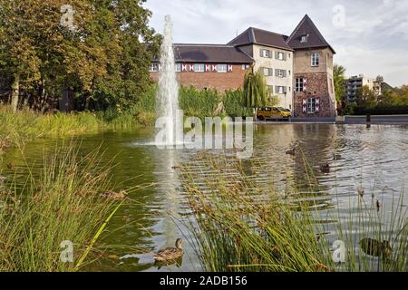 Château de Dinslaken, Dinslaken, la Ruhr, région du Bas Rhin, Nordrhein-Westfalen, Germany, Europe Banque D'Images