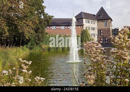 Château de Dinslaken, Dinslaken, la Ruhr, région du Bas Rhin, Nordrhein-Westfalen, Germany, Europe Banque D'Images