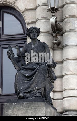 Harpiste simple ou Terpsichore Banque D'Images