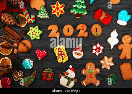 Pour de nouvelles années 2020 Gingerbreads Banque D'Images