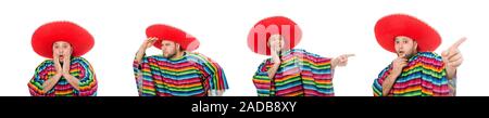 Funny mexican isolated on white Banque D'Images