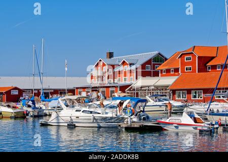 SUÈDE ÔSTERGÖTLAND MOTALA. PORT DE MOTALA. Banque D'Images