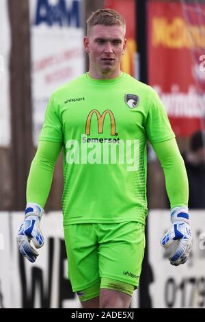 Luc Pernell gardien pour Weston supermare en jouant à Swindon Supermarine football club UK 30/11/2109 mouettes Weston a perdu 3-2 UK Angleterre Swindon Banque D'Images