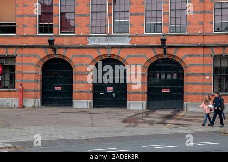 Pompiers Checkpoint Lu Kazerne Dirk à la rue Hobbemastraat Amsterdam The Netherlands 2019 Banque D'Images