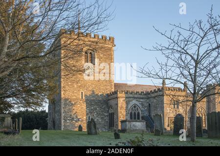 L'église paroissiale de St Mary bletchingley surrey village Banque D'Images