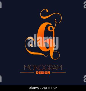 La lettre Q design monogram Illustration de Vecteur