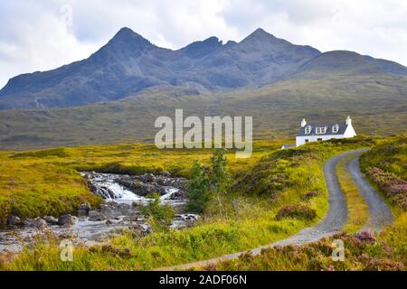 Bienvenue à Sligachan, l'un des endroits les plus beaux et les plus uniques de l'île de Skye et même de toute l'Écosse. Île de Skye, Highlands Banque D'Images