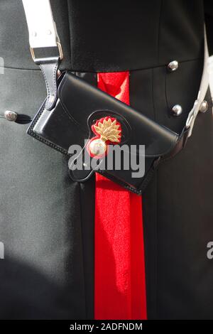 Détail de l'uniforme les Carabinieri italiens, porte-munitions Banque D'Images