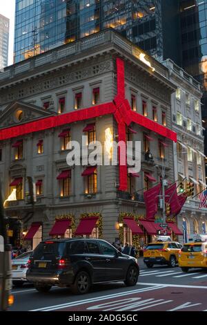 Cartier Flagship Store/sur la Cinquième Avenue, fêtes, NYC Banque D'Images