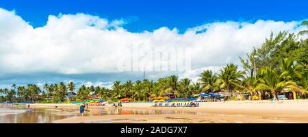 La plage de Porto de Galinhas Ipojuca dans la municipalité, Pernambuco, Brésil Banque D'Images