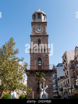 Tour de l'horloge historique dans la ville de Canakkale, Turquie Banque D'Images