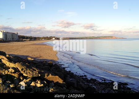 Promenade à Mooragh Nord, île de Man Ramsey Banque D'Images