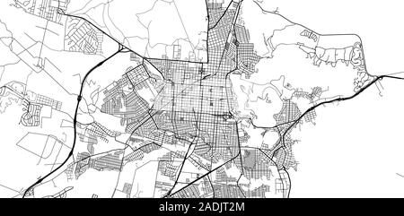 Vecteur urbain plan de la ville de Salta, Argentine Illustration de Vecteur