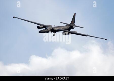 Lockheed U-2 Dragon Lady 80-1083 de la 9e Escadre de reconnaissance, United States Air Force's Air Combat Command, basé à Beale AFB vu à Fairford Banque D'Images