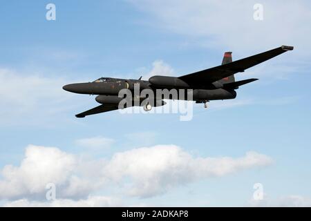 Lockheed U-2 Dragon Lady 80-1083 de la 9e Escadre de reconnaissance, United States Air Force's Air Combat Command, basé à Beale AFB vu à Fairford Banque D'Images