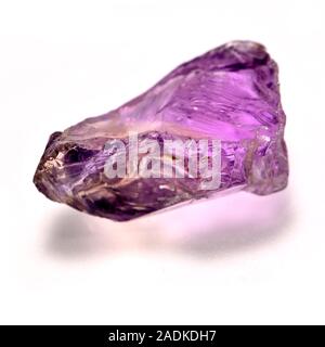 L'Ametrine (sous forme de quartz - mélange d'améthyste et citrine) parfois connu comme trystine ou boliviante Banque D'Images