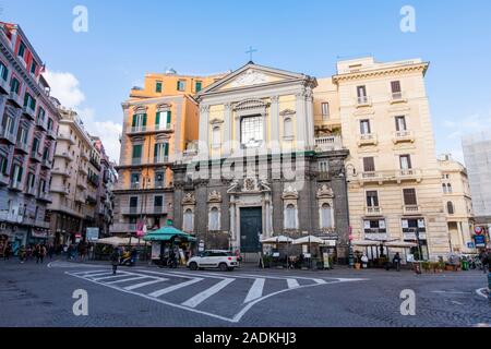 Piazza Trieste e Trento, Naples, Italie Banque D'Images