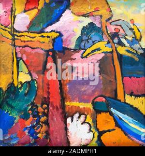 La peinture de Kandinsky. Étude pour l'Improvisation V par Vassily Kandinsky (1866-1944), huile sur toile, 1910 Banque D'Images