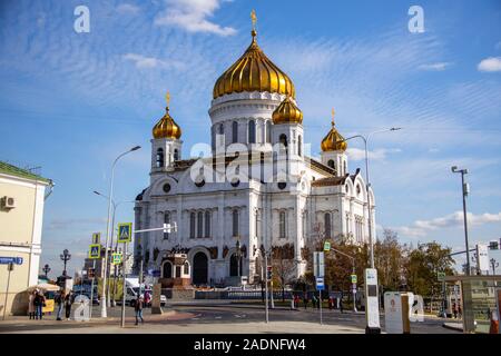 La Cathédrale de Christ le Sauveur, Moscou, Russie Banque D'Images