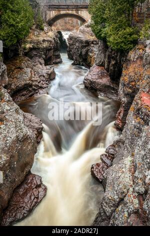 Temperance River Falls Banque D'Images