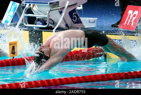 Glasgow, Royaume-Uni. 4 Décembre, 2019. 4 décembre 2019, Christian Diener (GER) sur 200 m dos lors de LEN European Short de natation cours le 4 décembre 2019. En 2019 Tollcross Stadium à Glasgow (Royaume-Uni) : Soenar Chamid Crédit/SCS/AFLO/Alamy Live News Banque D'Images