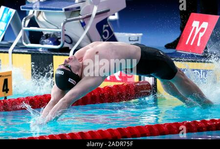 Glasgow, Royaume-Uni. 4 Décembre, 2019. 4 décembre 2019, Christian Diener (GER) sur 200 m dos lors de LEN European Short de natation cours le 4 décembre 2019. En 2019 Tollcross Stadium à Glasgow (Royaume-Uni) : Soenar Chamid Crédit/SCS/AFLO/Alamy Live News Banque D'Images