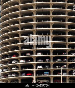 Complexe de bâtiments Marina City à Chicago, Illinois Banque D'Images