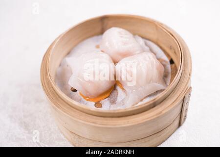 Chinesse nourriture avec Stream Dumpling de porc Banque D'Images