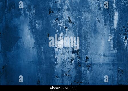 Abstract blue wall texture. Grunge fond extérieur classique. Banque D'Images