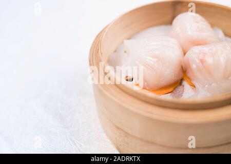 Chinesse nourriture avec Stream Dumpling de porc Banque D'Images