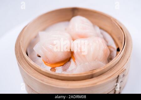 Chinesse nourriture avec Stream Dumpling de porc Banque D'Images